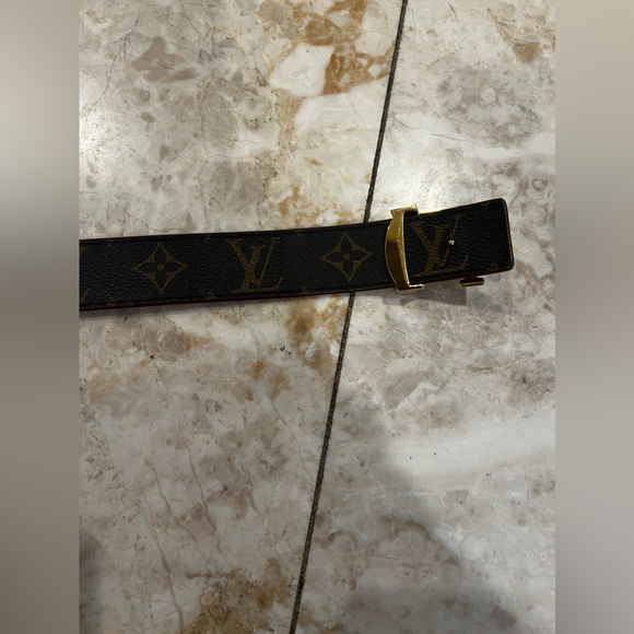 LV REVERSIBLE BELT BROWN/BEIGE 30MM- GREAT COND--90CM - Picture 3 of 6